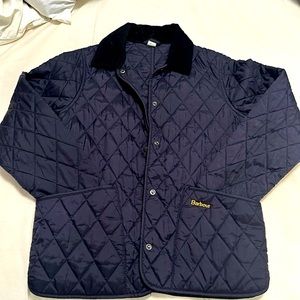 Barbour Leddesdale kids M (8/9) quilted jacket in black